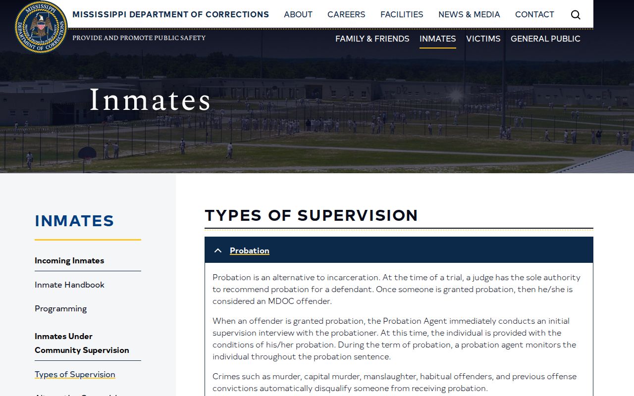 Mississippi earned release supervision and projected release rules
